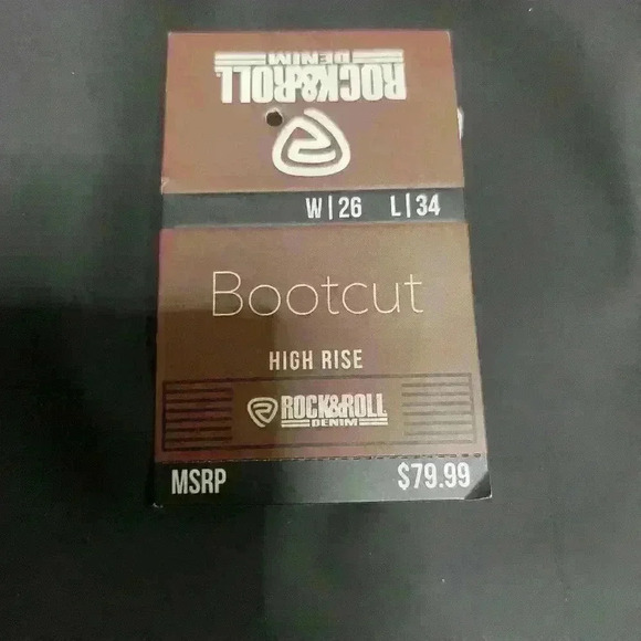 NWT Rock & Roll leather jeans - Picture 4 of 4